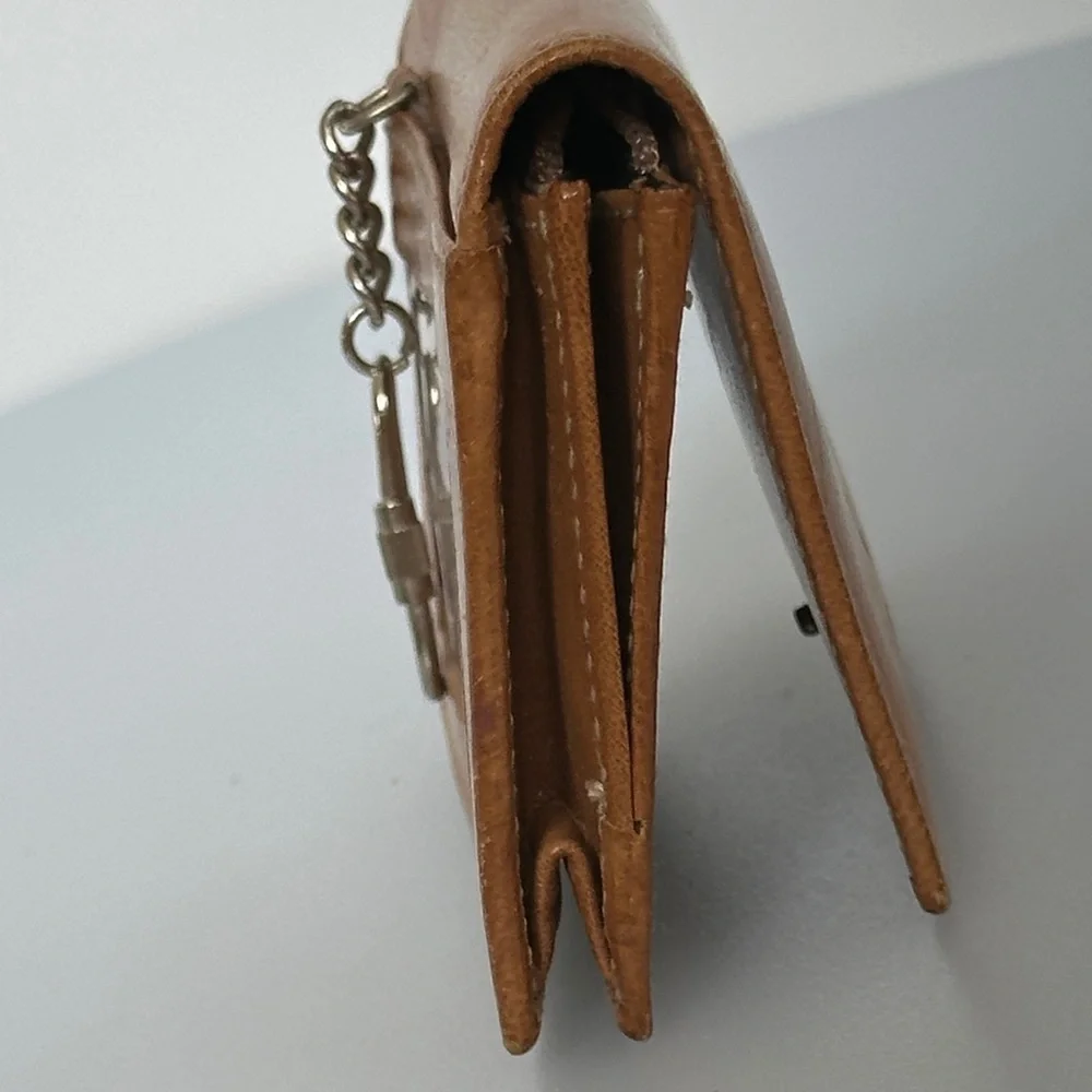 Kate Spade Brown Leather Key Holder made in italy